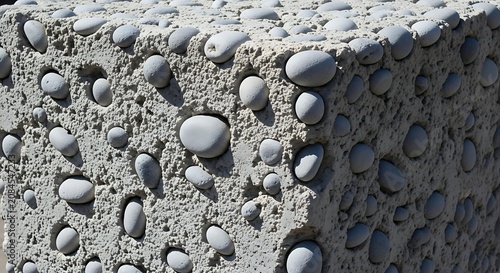 Close-up view of a rocky riverbed with smooth stones.