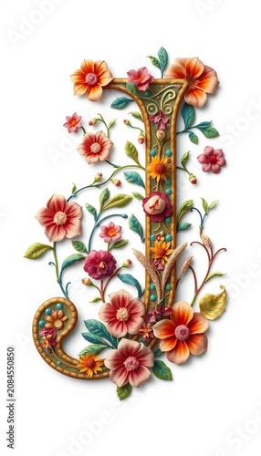Vintage-inspired letter 