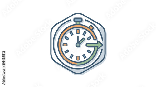 Stopwatch timer icon showing speed and deadline management.