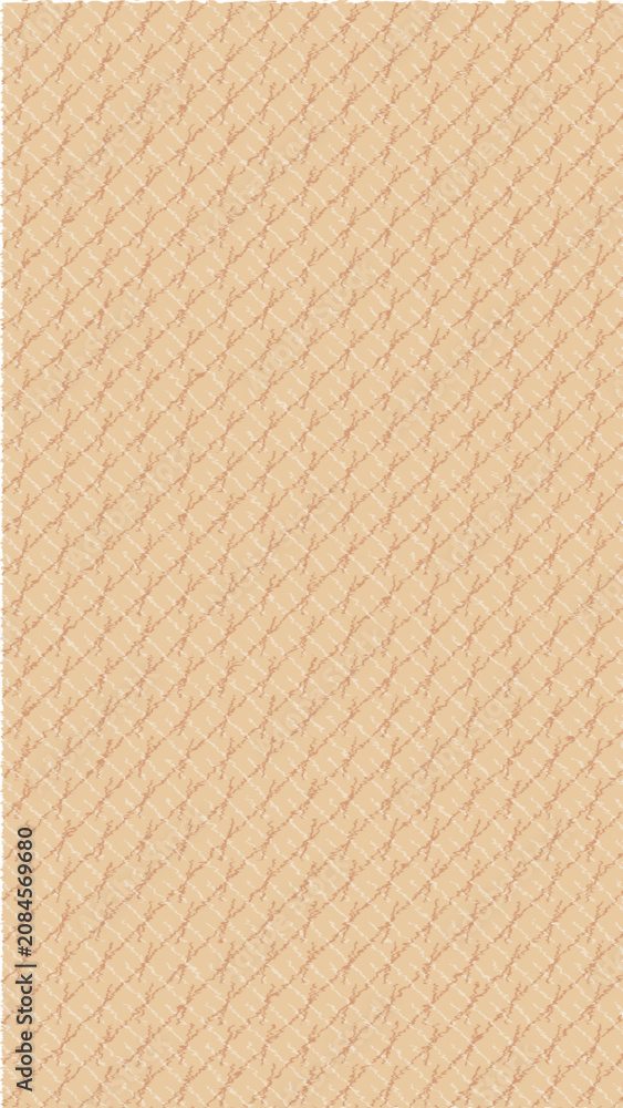 Fototapeta premium Patterned hatching design with beige background and diagonal lines 