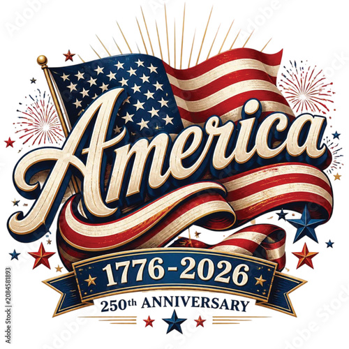 USA 250 Years Patriotic T-Shirt Design| American Eagle Flag SVG PNG EPS | America 250 Anniversary Vector Clipart