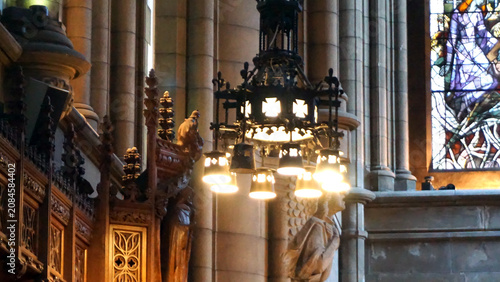Εκτύπωση καμβά The magnificent lights of an old English church