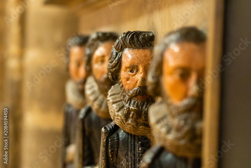 Characters on Alderman Thomas Machens Memorial at Gloucester Cathedral