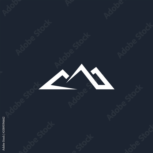 Modern abstract mountain peak logo design. Illustration vector, suitable for your design need, logo, illustration, animation, etc.