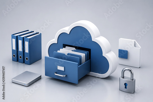 Secure Cloud Document Storage with Digital Archive and Data Protection