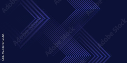 Symmetrical Chevron Lines Gradient Background in Dark Navy Blue with Subtle Light Blue Tones Creating a Sophisticated and Modern design backgorund eps10