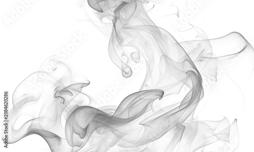 Fotografie Complex twisting smoke billows with transparency for cinematic visual effects