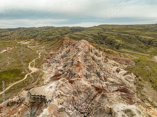 Foto Remote Canyon Landscape in Mangystau Kazakhstan