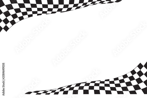 Checkered flag background