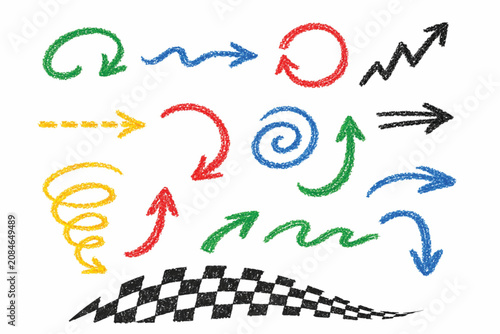 Hand drawn arrows