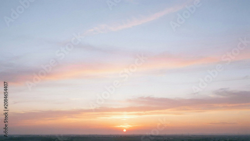 sunset over the sea