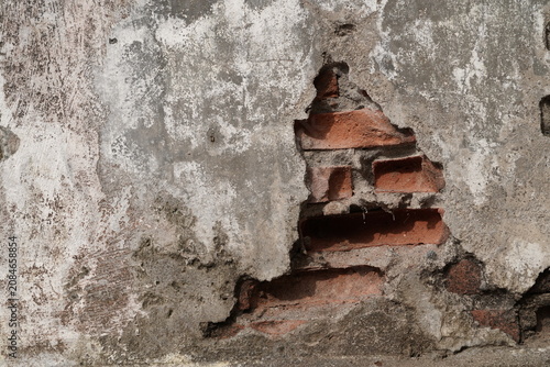 old stone wall with stone