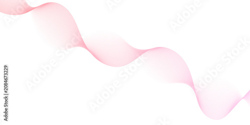 Vector gradient pink and white flow smooth wave energy stripe business liner texture design. abstract sound make white wave the focal element. white transparent giving it depth and a sense background.