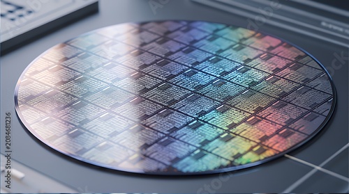 Advanced Semiconductor Wafer: High-Tech Microchip Manufacturing Innovation
