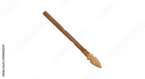 Photos Primitive Stone Tipped Spear Vector Illustration