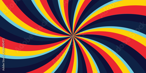 Fotografie Comic explosion background with colorful rays and stars, pop art style for usage