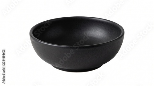 Black bowl, matte ceramic bowl, kitchen bowl, dining bowl