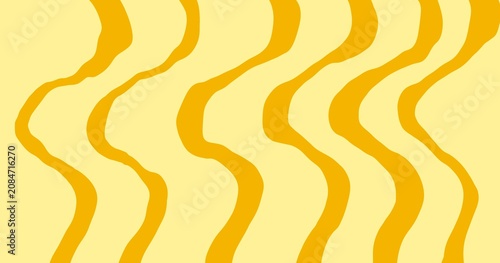 Bild auf Leinwand vibrant vertical striped design in yellow, featuring alternating light and deep