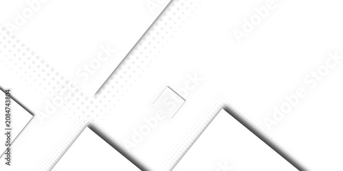 Tableau sur toile Abstract white diamond triangle and square shape in modern pattern background