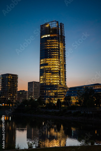 night view of the city