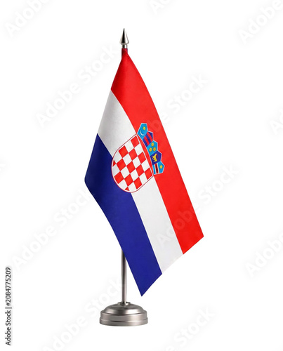 Croatia flag isolated 3d 
