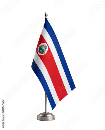 Costa Rica flag isolated 3d 