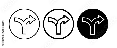 Konstfotografi Directional Arrows, Choice Icons, Navigation Symbols, Decision Making, Vector Se