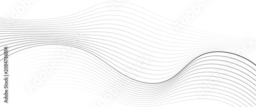 Abstract wave dynamic curve lines transparent with flowing digital energy waves technology concept modern backdrop vector png desig