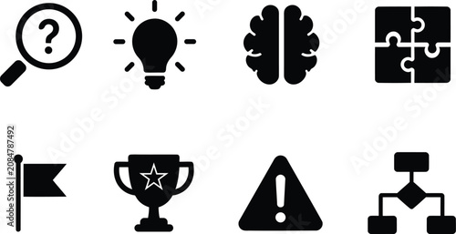 Photos Collection of business and problem solving icons
