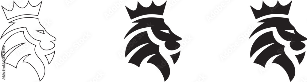 Φωτογραφία Lion logo vector design
