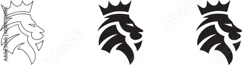 Photography Lion logo vector design
