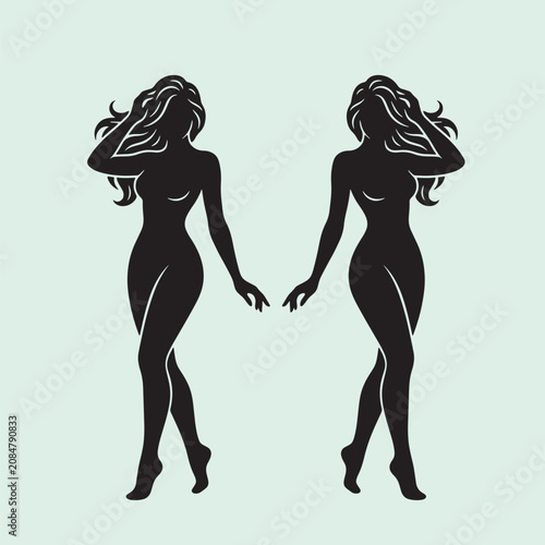 Female Silhouette Vector Collection