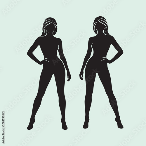 Female Silhouette Vector Collection