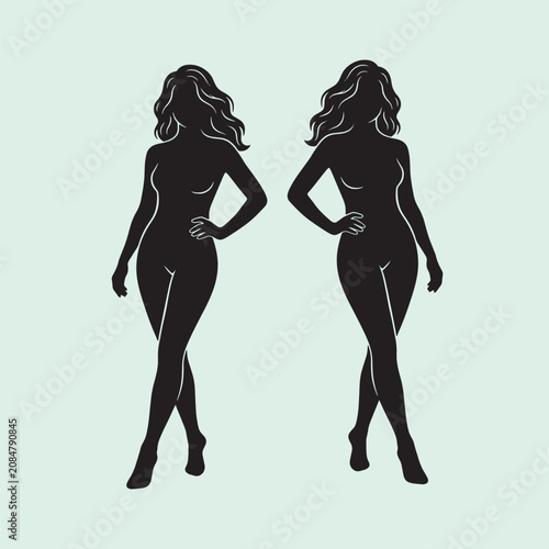 Female Silhouette Vector Collection