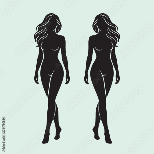 Female Silhouette Vector Collection