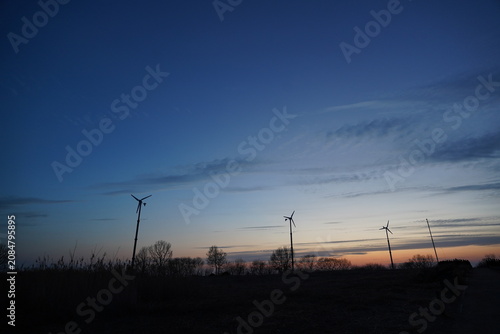 Photography Windmills at sunset in Seoul