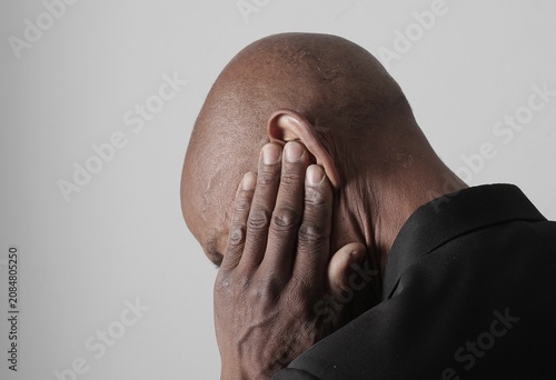 a deaf person communicating confidently using sign language stock image stock photo