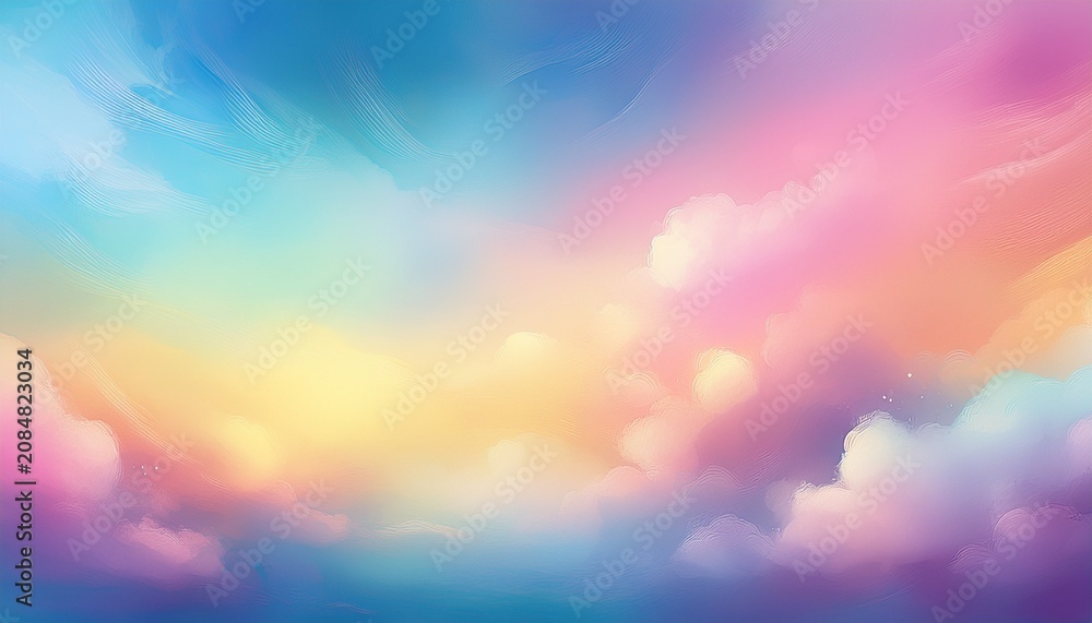 Fototapeta premium Soft Cloud Sky Abstract Pastel Colorful Background