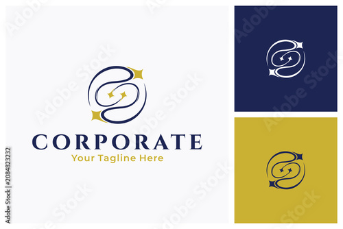 Space letter S logo design
