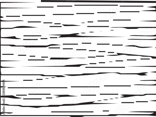 Abstract Wood Grain Texture Vector, Minimalist Black and White Timber Pattern Overlay, Natural Distress Line Art Background