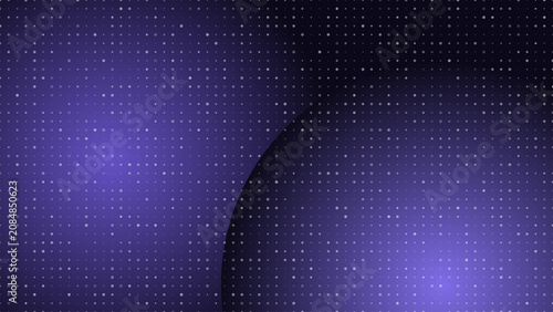 Fotografie Abstract Digital Pattern, Gradient Background, Dark Blue and Purple, Geometric G
