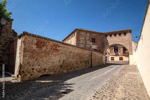 Reproduction of the original 16th-century arch on Pescaderías Street in Talavera de la Reina, Toledo, Spain.