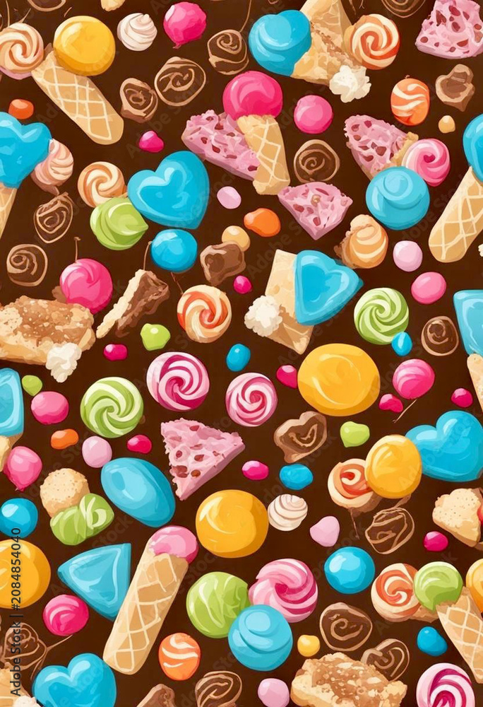 Fototapeta premium colourful cake background