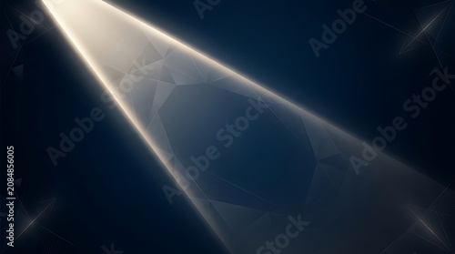 Abstract geometric light rays forming futuristic digital art composition