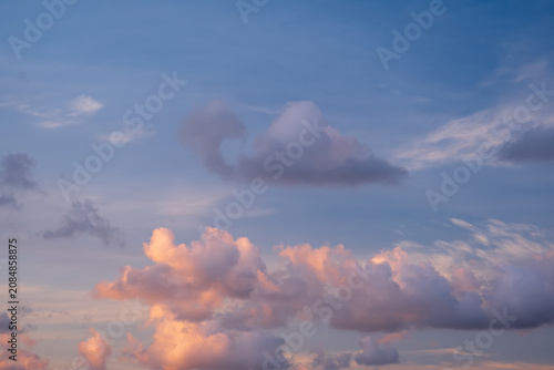 Dramatic sky sunset clouds glowing horizon colorful evening cloudscape creating stunning natural background for travel weather themes