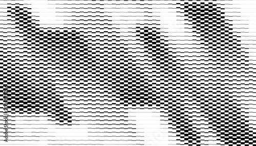 Schilderij op canvas Smooth transition of geometric pattern with halftone effect for sporty and modern background