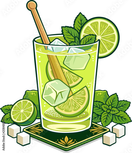 Tapety artystyczne caipirinha.eps