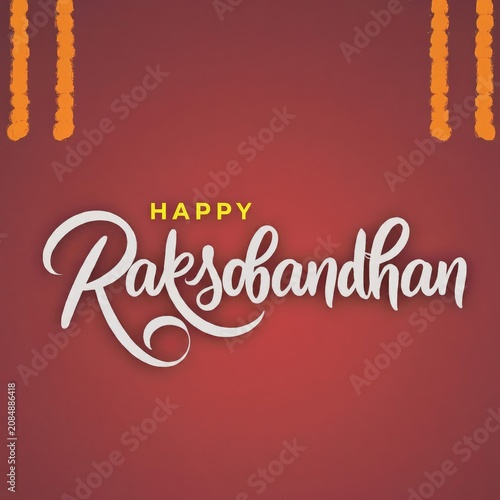 raksha bandhan background with indian rakhi and rakhi