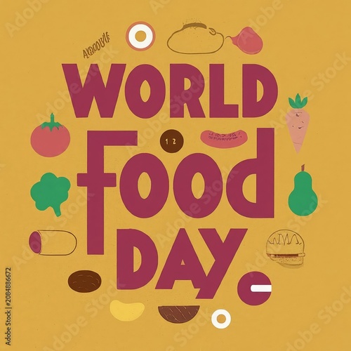 world food day vector illustration for banner