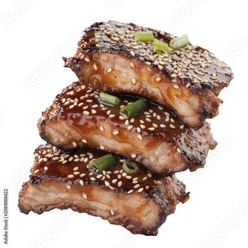 Galbi isolated on transparent background , png